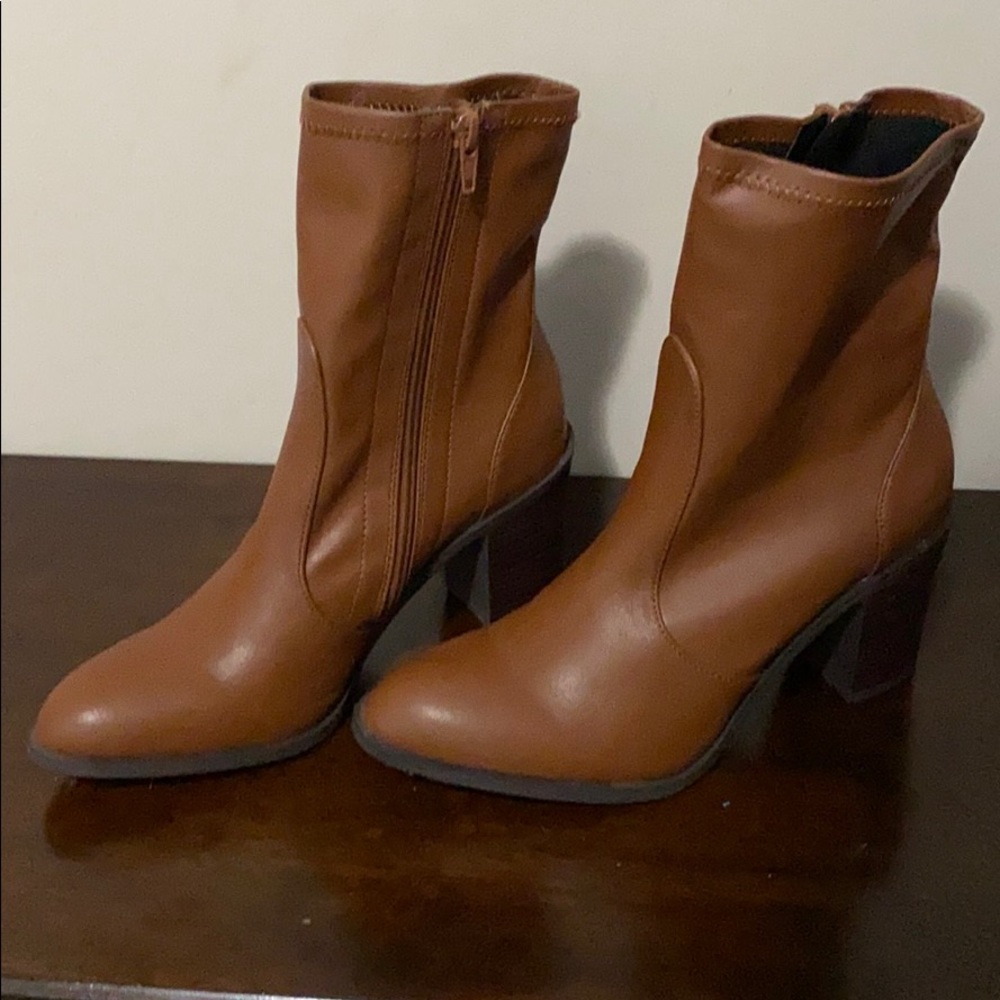 Brown booties